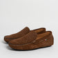 Mocassino in camoscio intrecciato - Bruciato