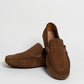 Mocassino in camoscio intrecciato - Bruciato