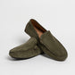 Mocassino basic in camoscio - Verde