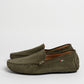 Mocassino basic in camoscio - Verde