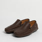 Mocassino basic in pelle - Castagna