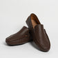 Mocassino basic in pelle - Castagna