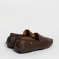 Mocassino basic in pelle - Castagna