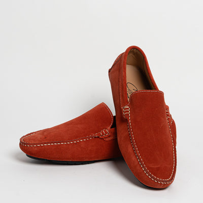Mocassino basic in camoscio - Aragosta