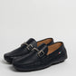 Mocassino in pelle con fibbia - Blu