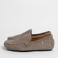 Mocassino in camoscio intrecciato - Taupe