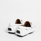 Mocassino in pelle con fibbia in bamboo - Bianco