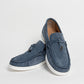 Mocassino Seaside in camoscio con ciondolo - Denim