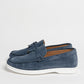 Mocassino Seaside in camoscio con ciondolo - Denim