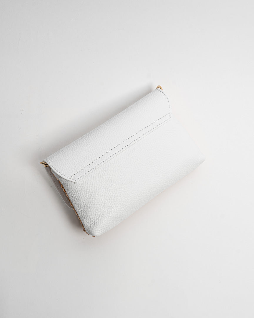 Borsa Bamboo Rafia - Bianco