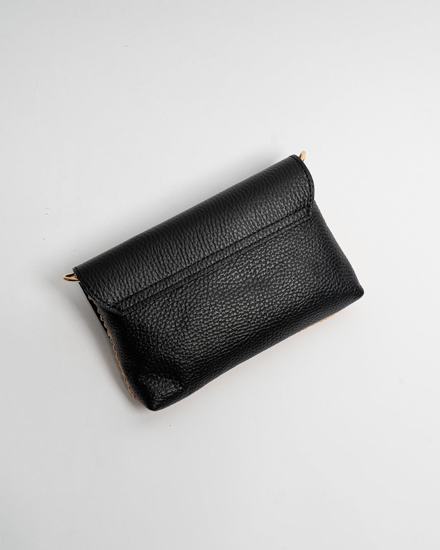 Borsa Bamboo Rafia - Nero