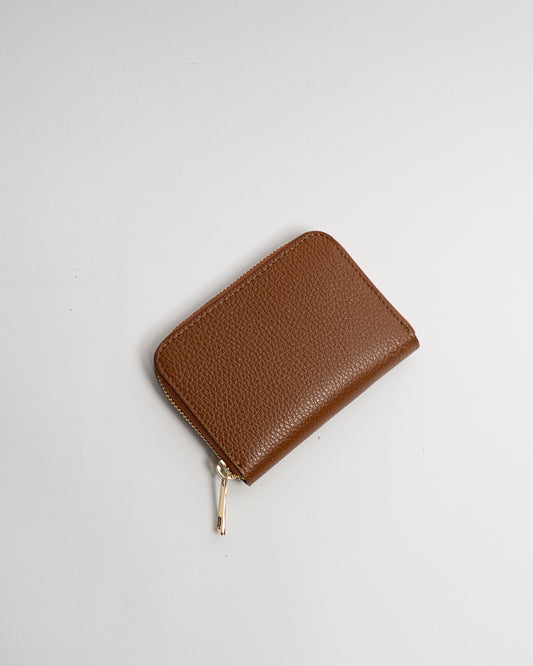 Portafoglio zip - Cuoio
