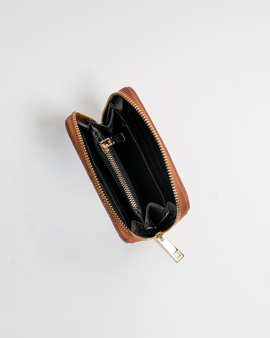 Portafoglio zip - Cuoio