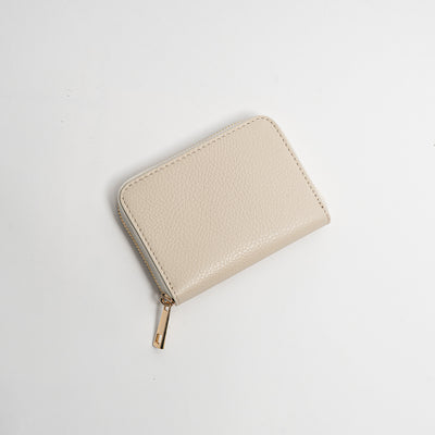 Portafoglio zip - Beige