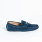 Mocassino basic fibbia asimmetrica - Blu navy