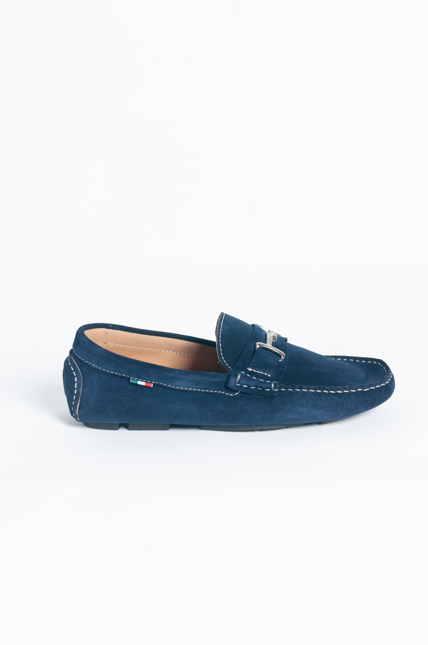Mocassino basic fibbia asimmetrica - Blu navy