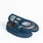 Mocassino basic fibbia asimmetrica - Blu navy