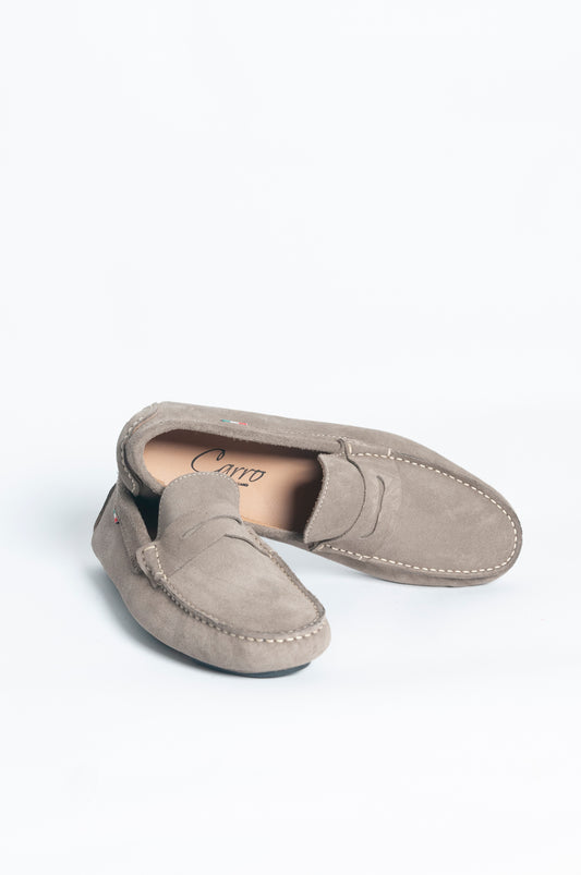 Mocassino basic bocca di leone - Tortora