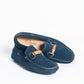 Mocassino basic fibbia bamboo - Blu
