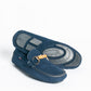 Mocassino basic fibbia bamboo - Blu