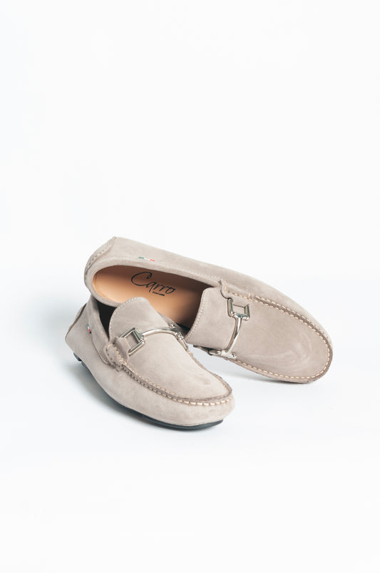 Mocassino basic fibbia regolare - Tortora