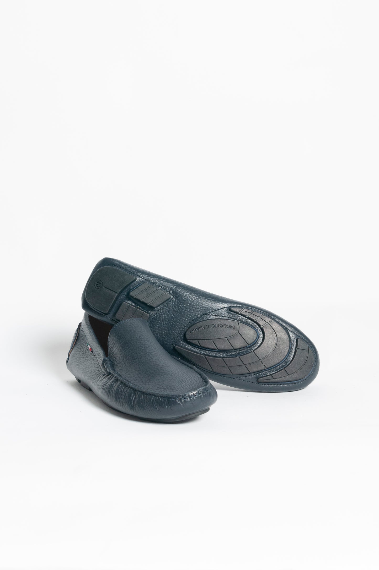 Mocassino basic pelle - Blu