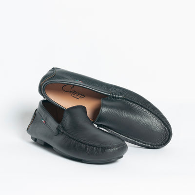 Mocassino basic pelle - Nero