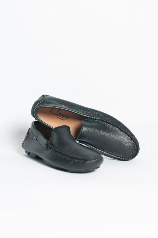 Mocassino basic pelle - Nero