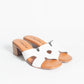 Sandalo fascia farfalla con tacco - Bianco