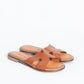 Sandalo fascia farfalla - Cuoio