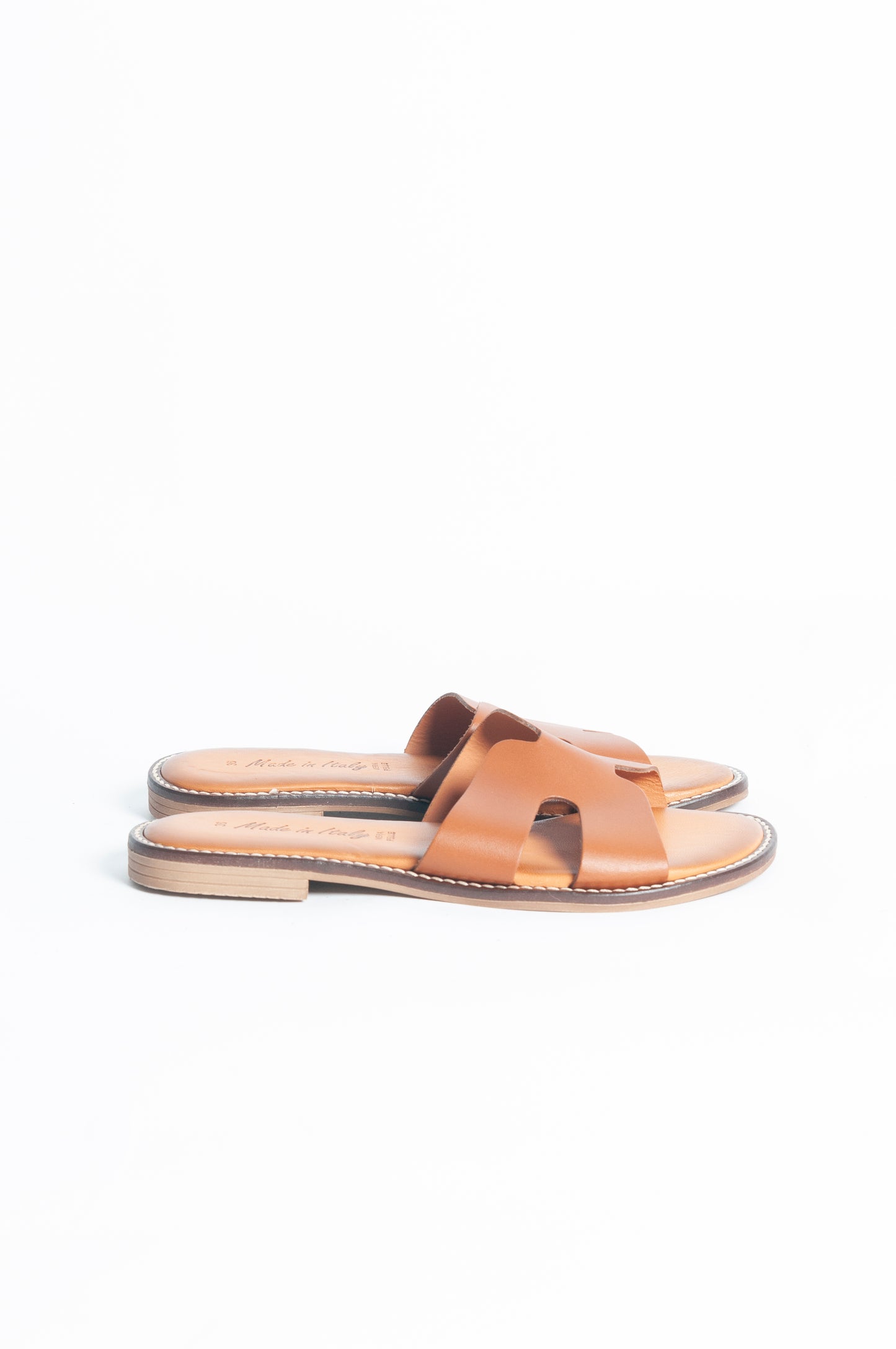 Sandalo fascia farfalla - Cuoio