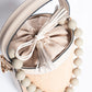 Borsa Secchiello pelle e rafia - Beige
