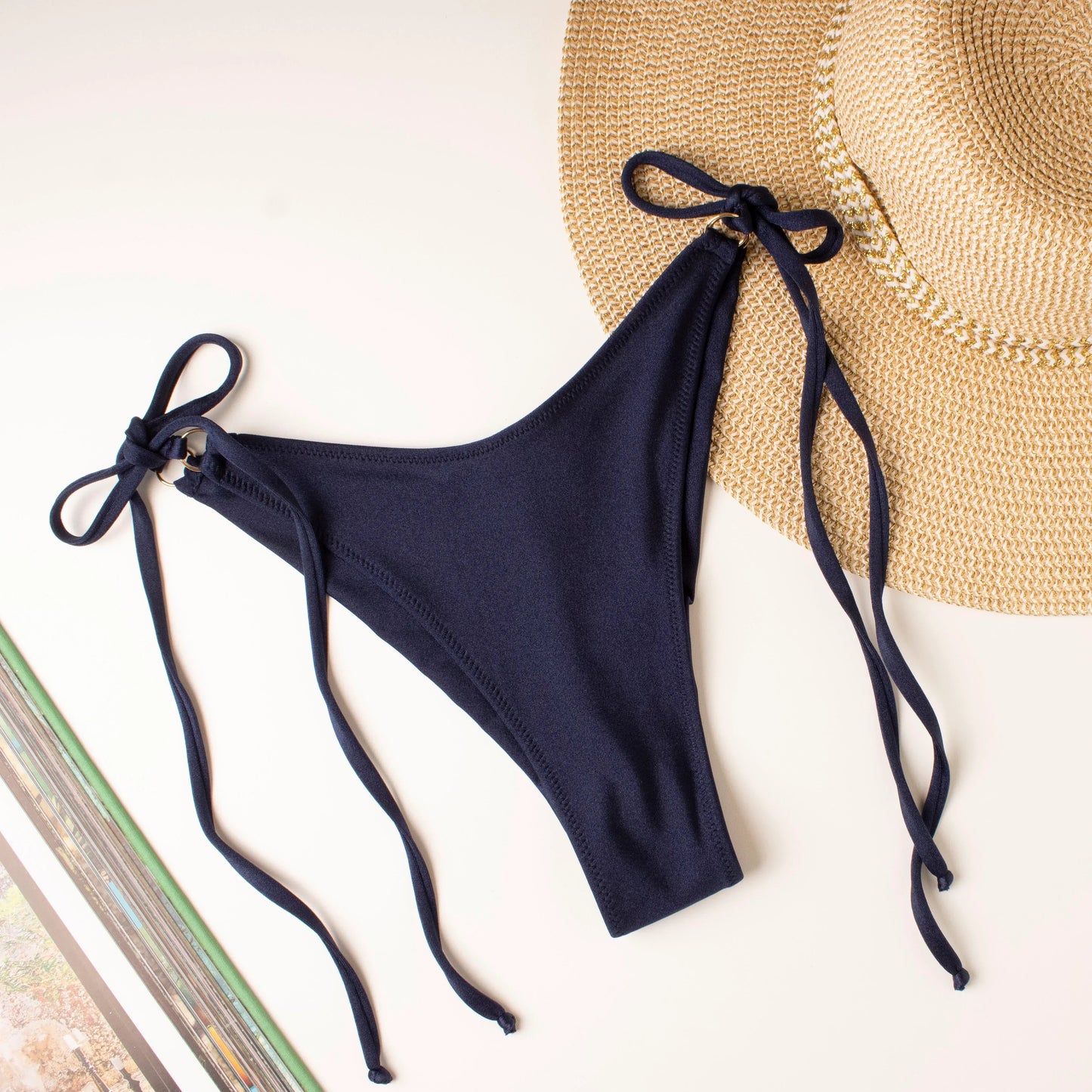Slip Brasiliano laccetti Blu Navy