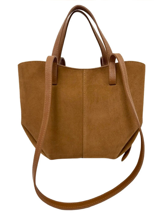 Borsa Cindy camoscio cuoio