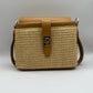 Borsa mini rafia - Cuoio