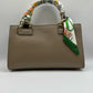 Borsa Mini Kelly foulard - Taupe