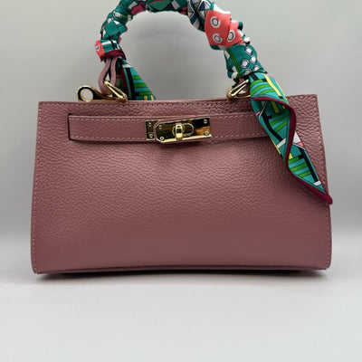Borsa Mini Kelly foulard - Malva