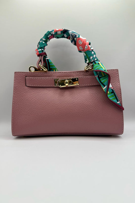 Borsa Mini Kelly foulard - Malva