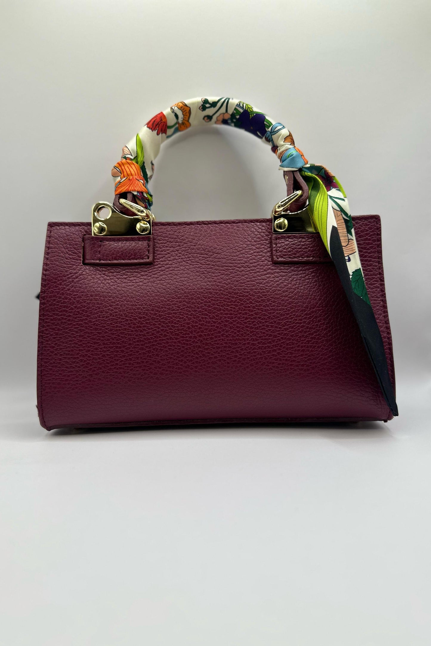 Borsa Mini Kelly foulard - Bordeaux
