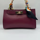 Borsa Mini Kelly foulard - Bordeaux