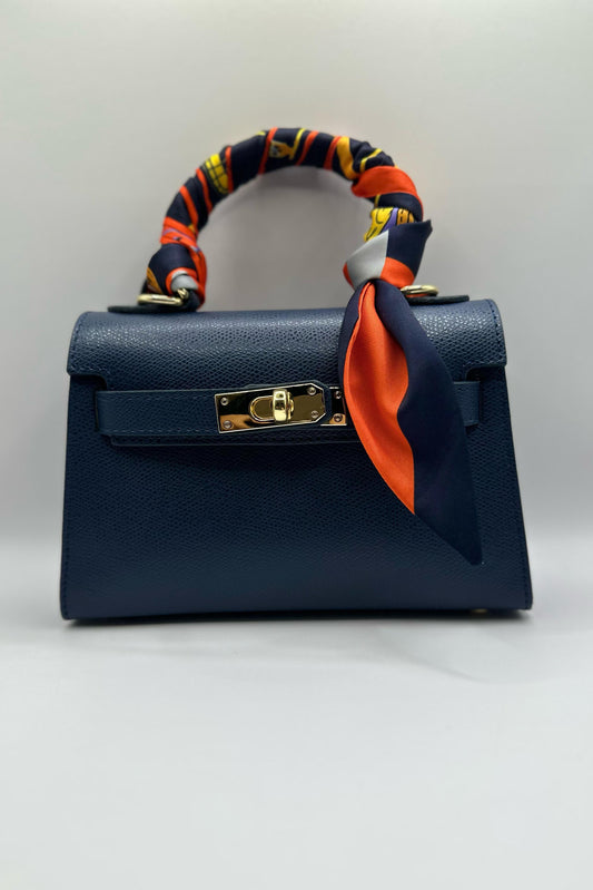 Borsa Mini K foulard - Blu