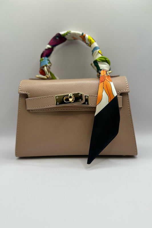 Borsa Mini K foulard - Beige