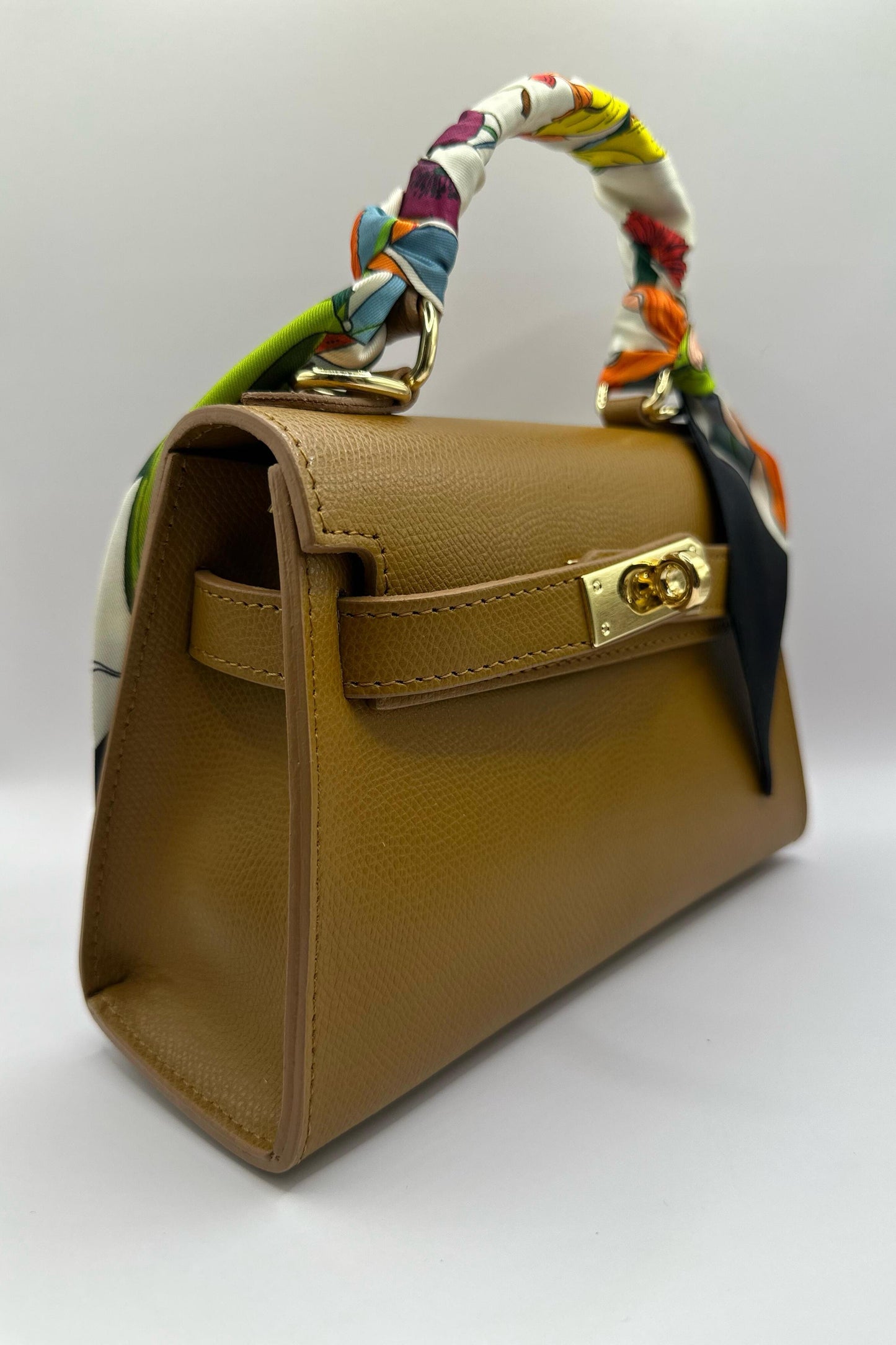Borsa Mini K foulard - Senape