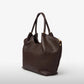 Borsa Jenny in pelle - Cioccolato