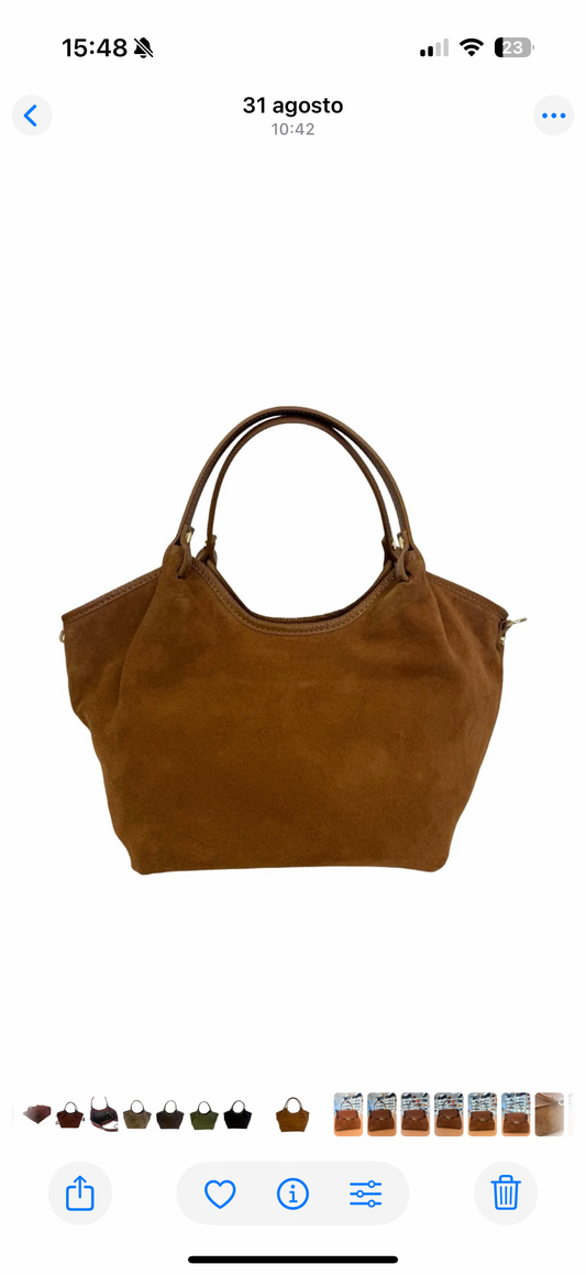 Borsa Jenny camoscio