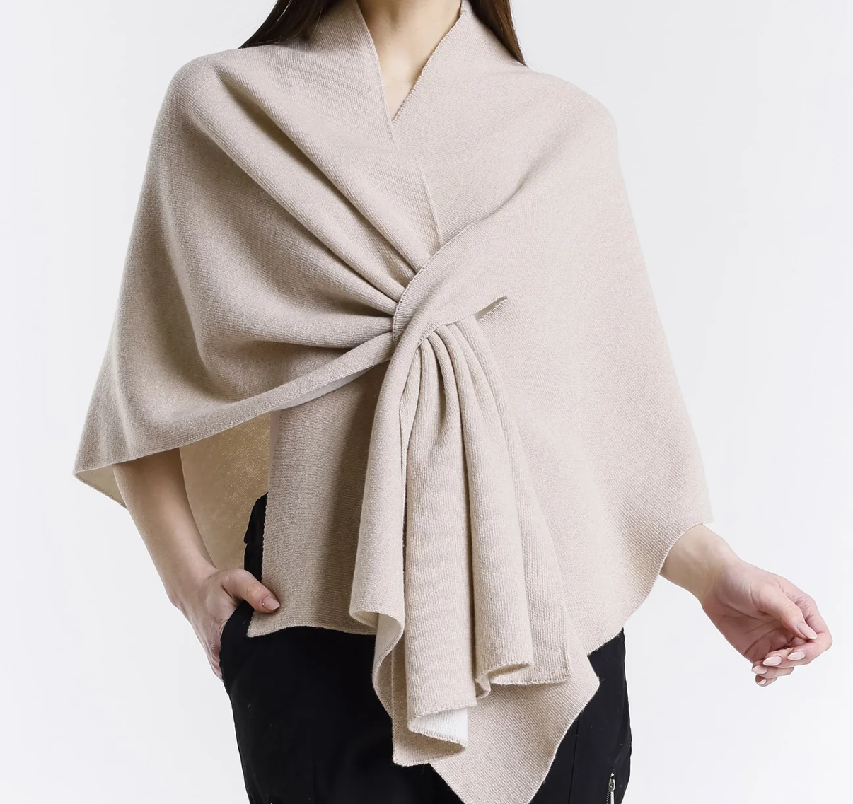 Poncho beige