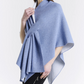 Poncho fiordaliso/crema