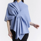 Poncho fiordaliso/crema
