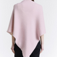 Poncho rosa antico/beige