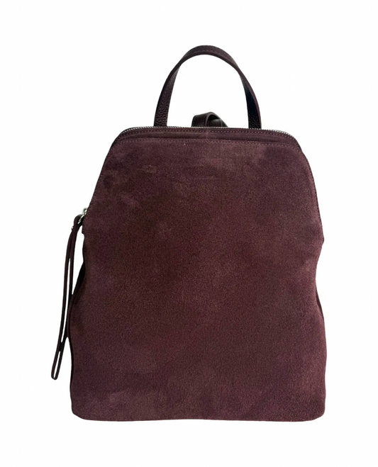 Zaino camoscio-bordeaux
